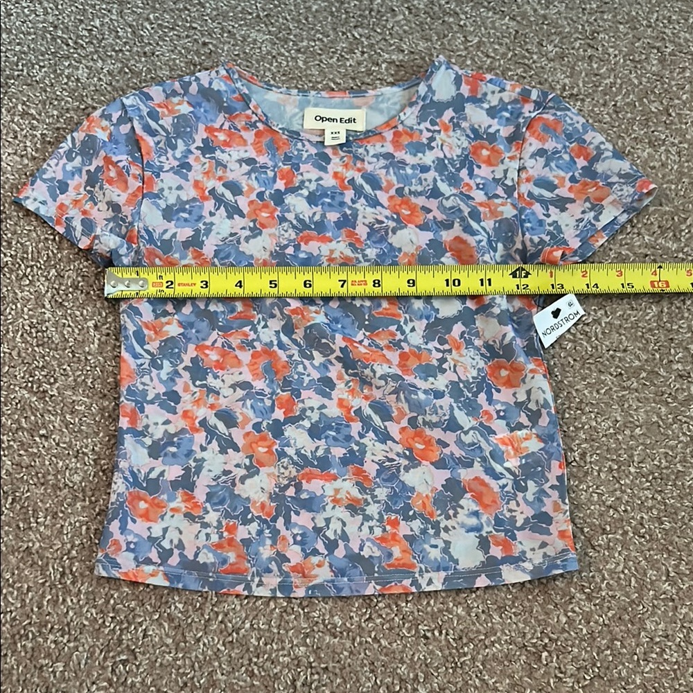 Open Edit Floral T-Shirt - Picture 3 of 7